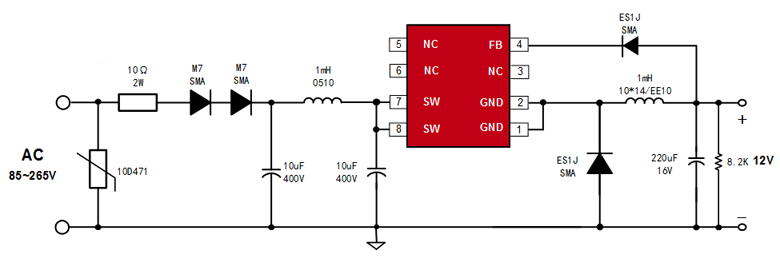 关于220v转12v400ma芯片的信息